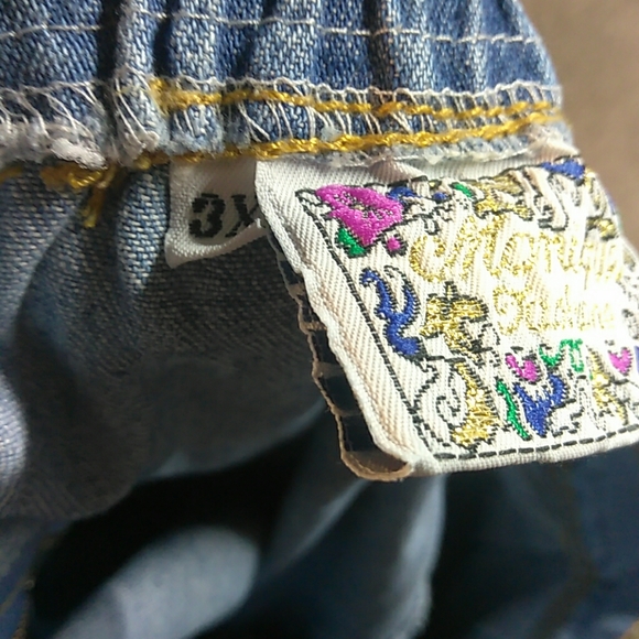 Monique Fashions Vintage Denim Skirt Size 3 X - Picture 6 of 7